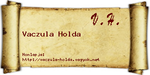Vaczula Holda névjegykártya